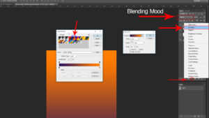 select Gradient Color from Adjustment layer