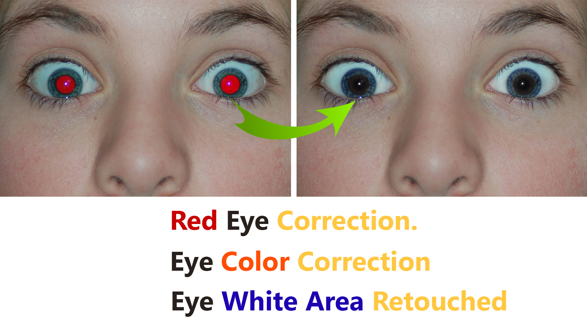 Eye color correction